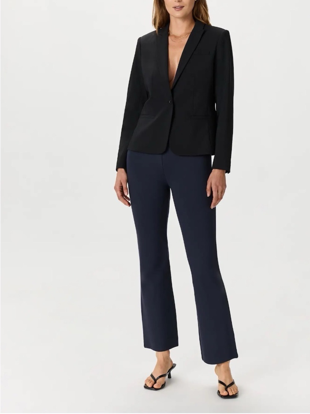 Quince Navy Bootcut Women's Pants